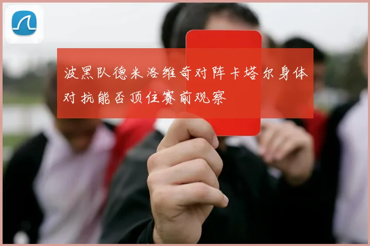 波黑队德米洛维奇对阵卡塔尔身体对抗能否顶住赛前观察